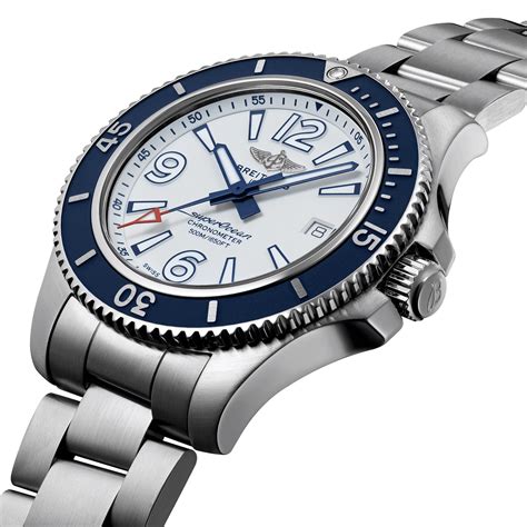 breitling superocean stahlband|Breitling Superocean automatic dial.